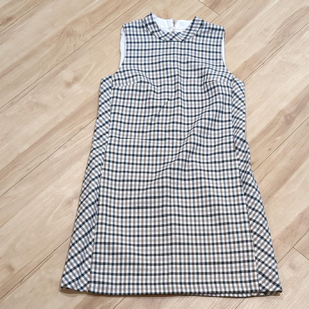 Ann Taylor Sleeveless Plaid Dress